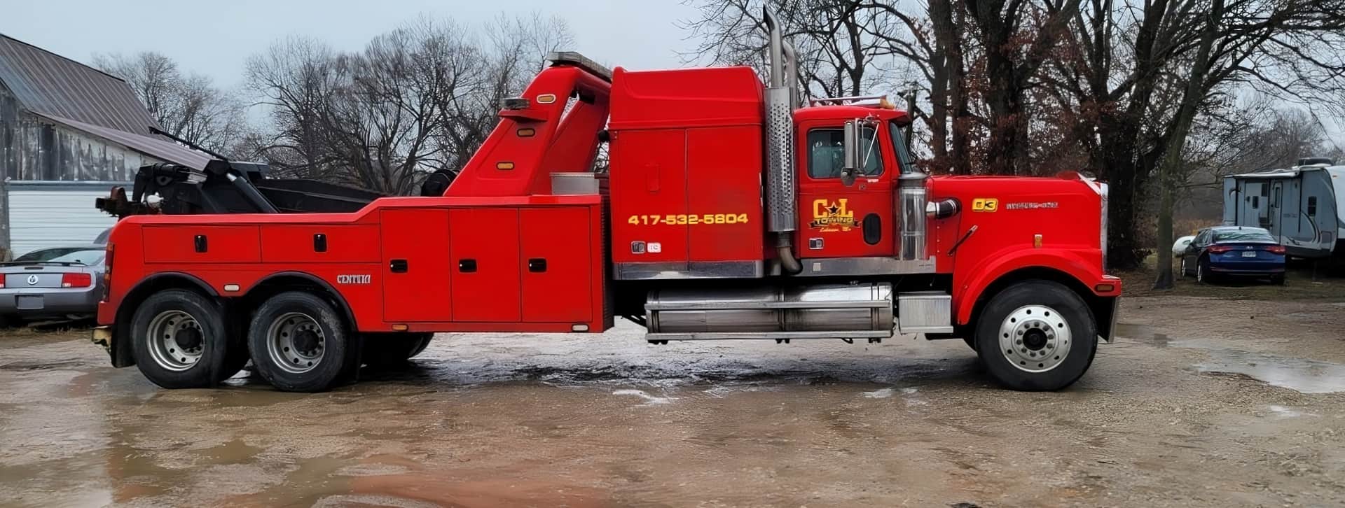 C and L Towing banner